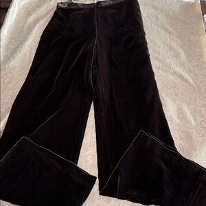 Vintage Lauren Ralph Lauren brown velvet/velour wide-leg pants in size 8